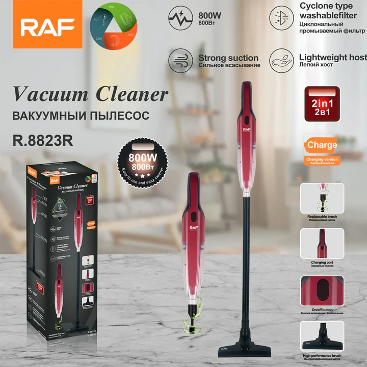 RAF Cordless Vacuum R8823R – Lightweight & Rechargeable - 7