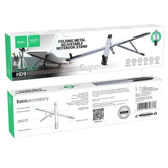 HOCO HD9 SUPER MINI FOLDING METAL ADJUSTABLE NOTEBOOK STAND - 3