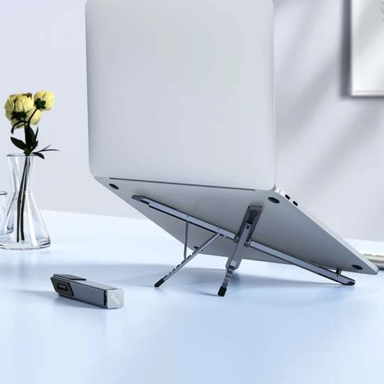 HOCO HD9 SUPER MINI FOLDING METAL ADJUSTABLE NOTEBOOK STAND - 2