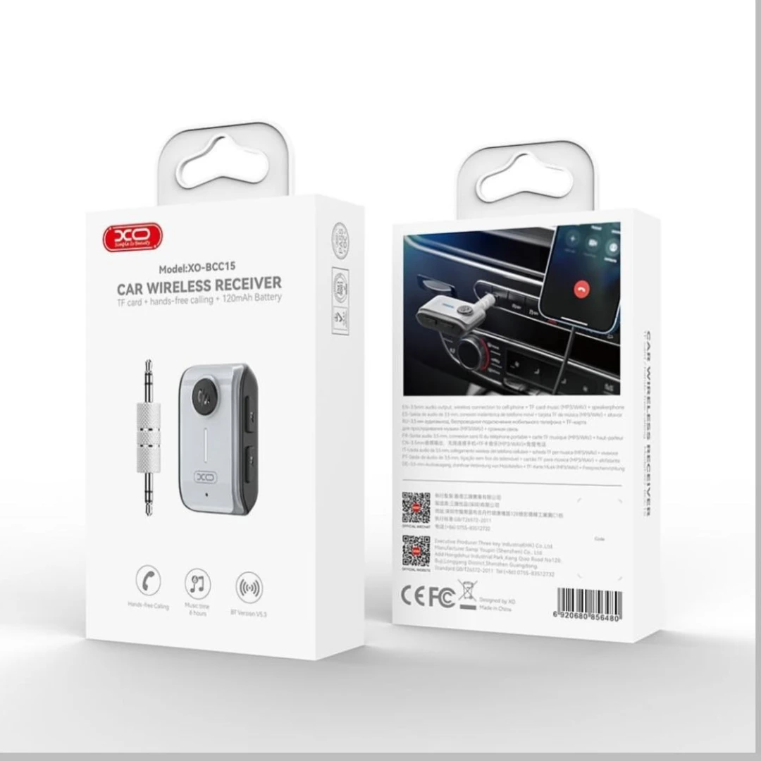 XO BCC15 BLUETOOTH TRANSMITTER CAR WIRELESS RECEIVER