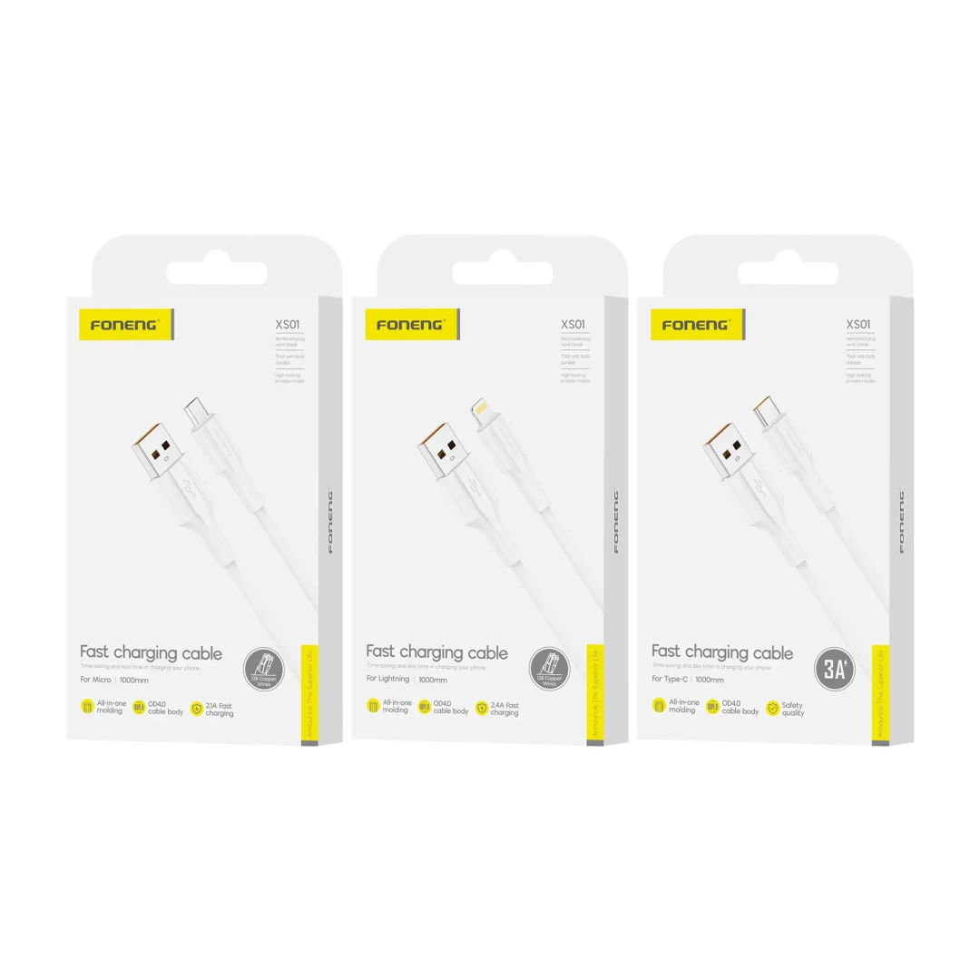 FONENG  XS01 C FAST CHARGING CABLE FOR LIGHTNING