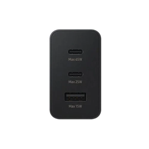 SAMSUNG POWER ADAPTER TRIO 65W USC-C X2 PORTS USB-A PORT - 3