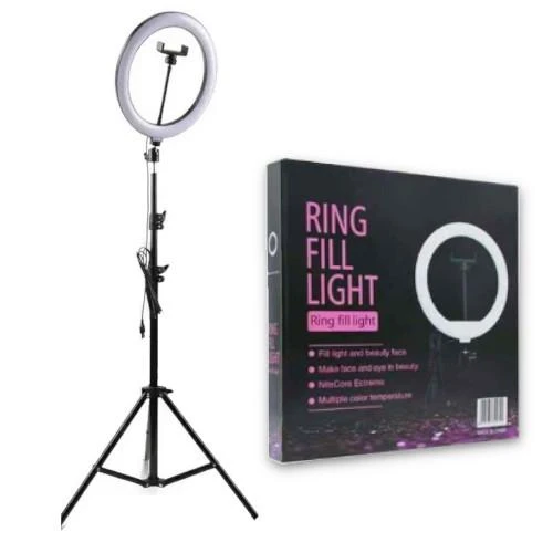 LED RING FILL LIGHT BLACK 10"