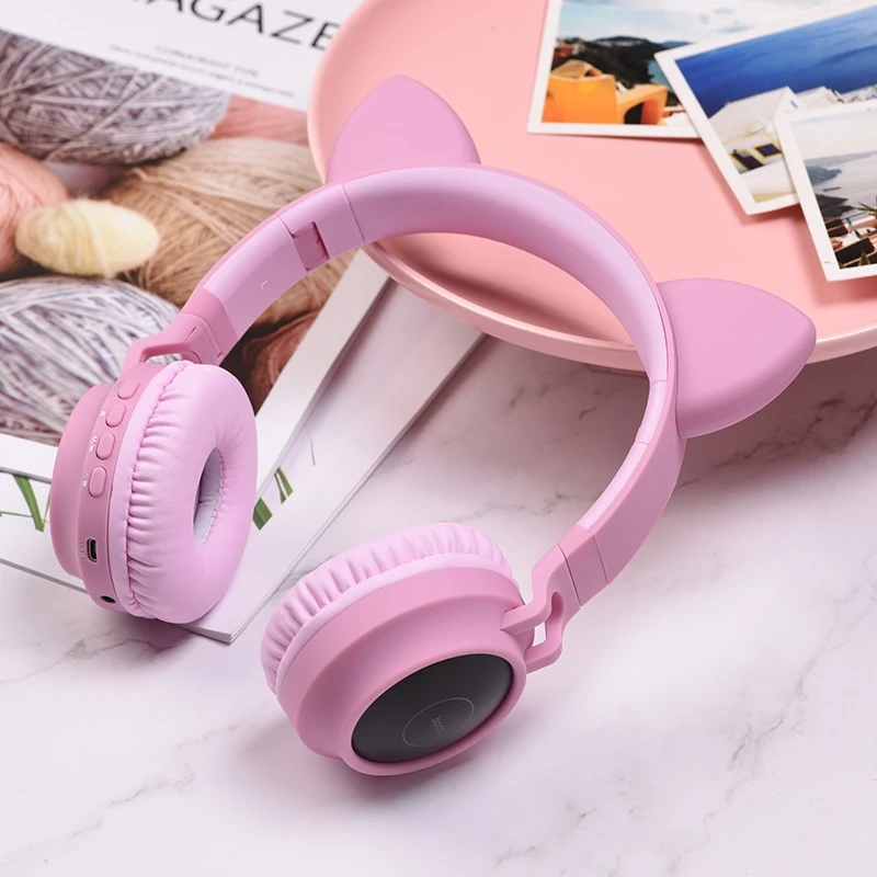 HOCO W27 CHEERFUL WIRELESS HEADPHONES CAT EAR - 6