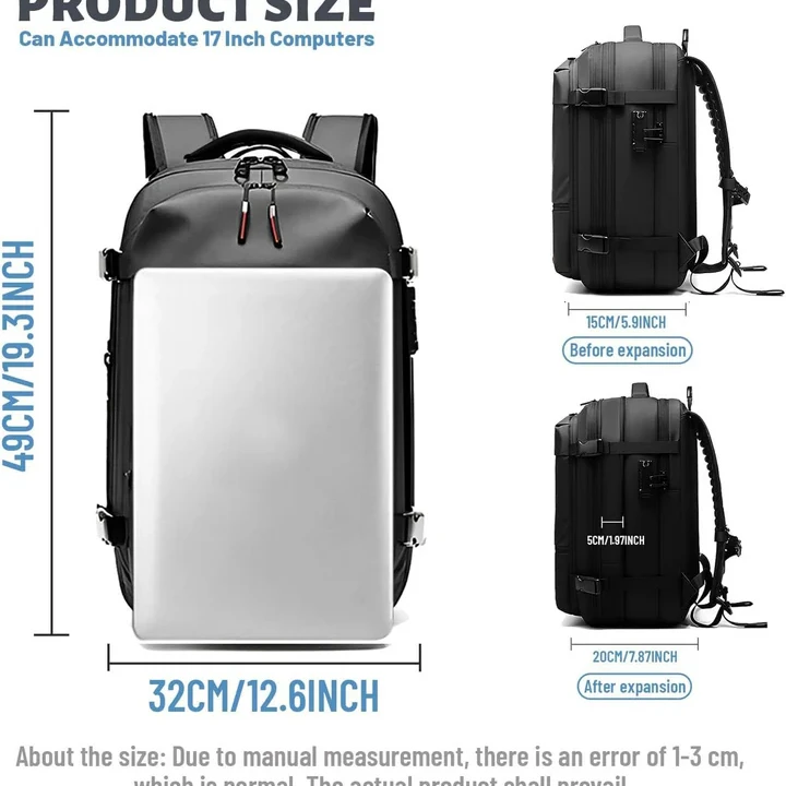 Vacuum Compression Travel Backpack With Pump – Space Saver Bag For Camping & Luggage Travel Backpack With Pump â€“ Space Saver Bag For Camping & Luggage - 2