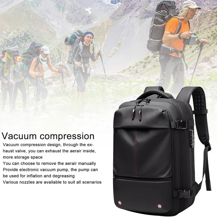 Vacuum Compression Travel Backpack With Pump – Space Saver Bag For Camping & Luggage Travel Backpack With Pump â€“ Space Saver Bag For Camping & Luggage - 9