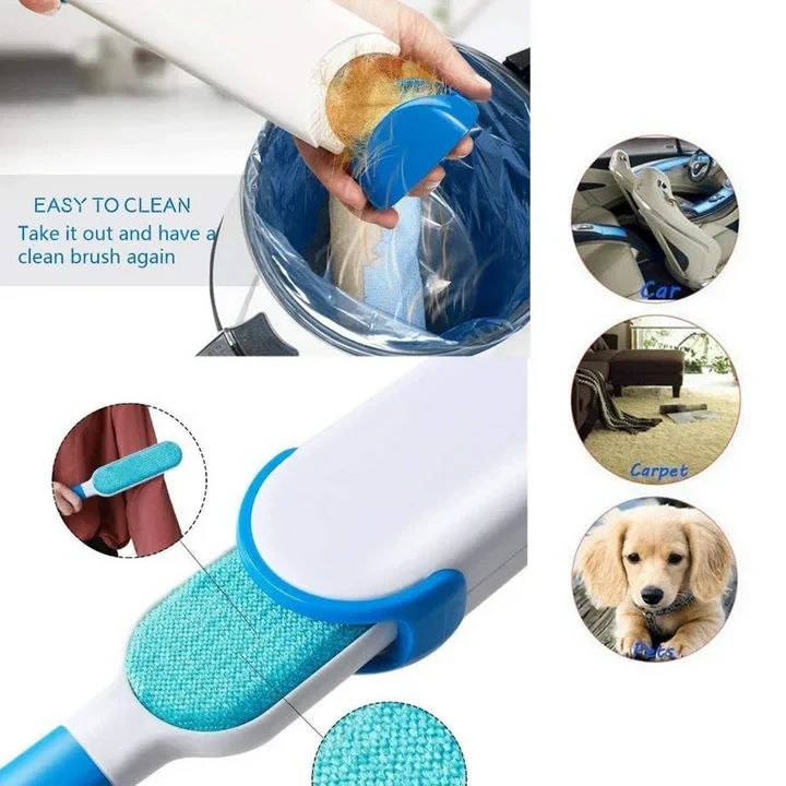 Pet Hair Remover Brush For Dogs And Cats With Efficient Double-Sided Self Cleaning Base, Animal Hair Removal Tool - 7