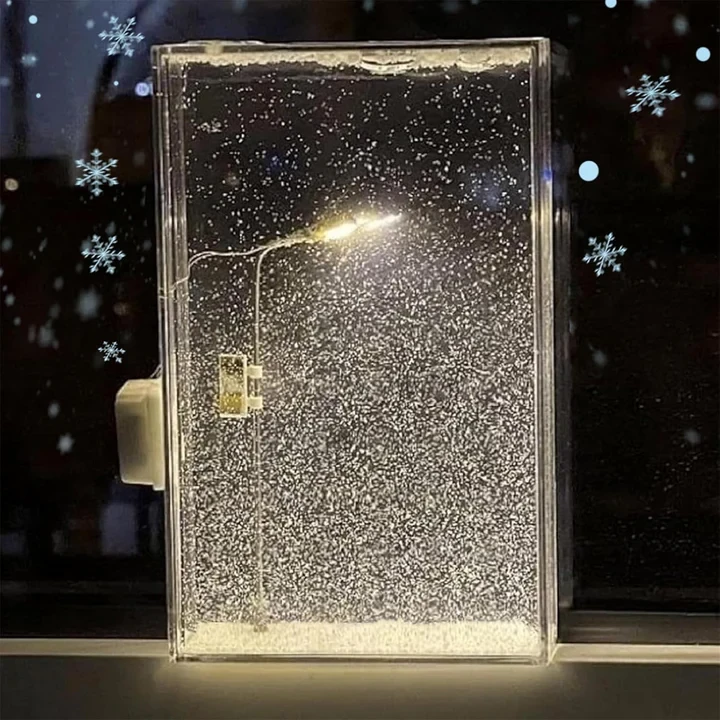 Snow Tales Lamp – Christmas Snowy Street Scene Snow Globe Night Light