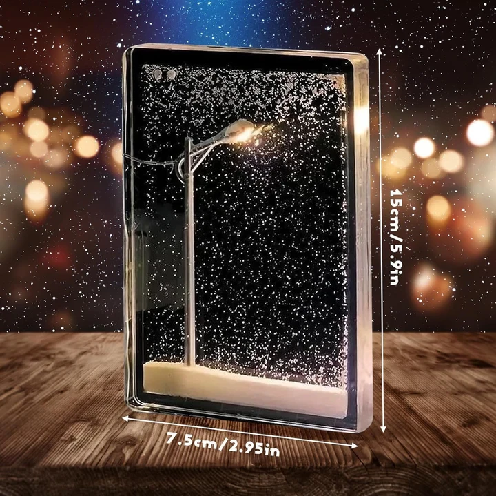 Snow Tales Lamp – Christmas Snowy Street Scene Snow Globe Night Light - 5