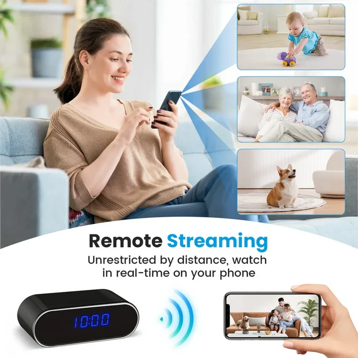 Spy Wifi Clock Hidden Camera - 3