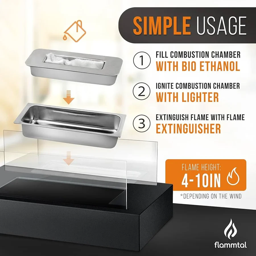 Table Fire Place Ethanol For Indoor & Outdoor - 5