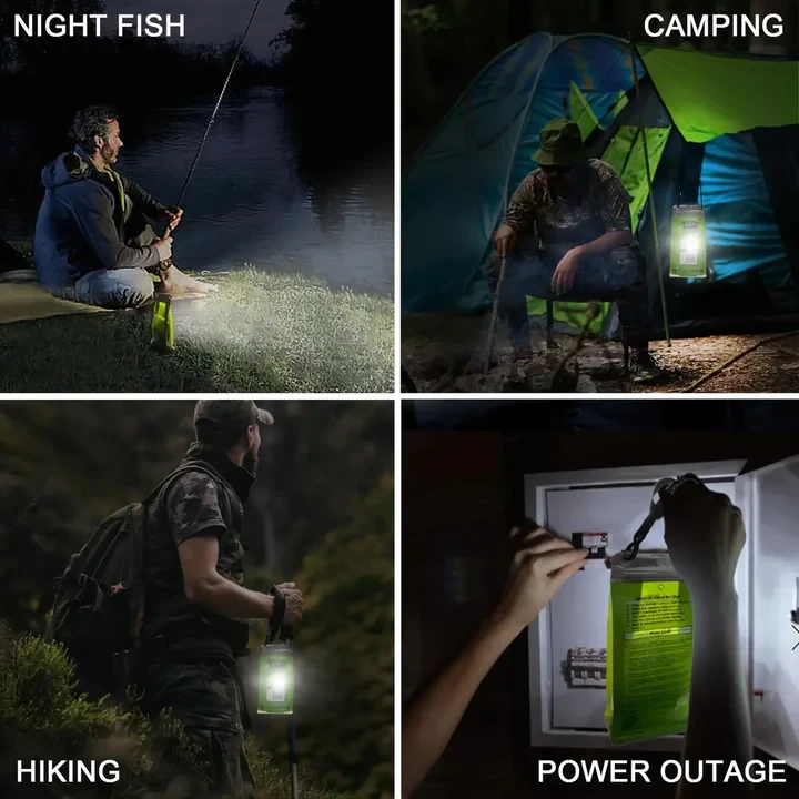 Portable Salt Water LED Lamp For Camping, Hiking & Emergencies - 15