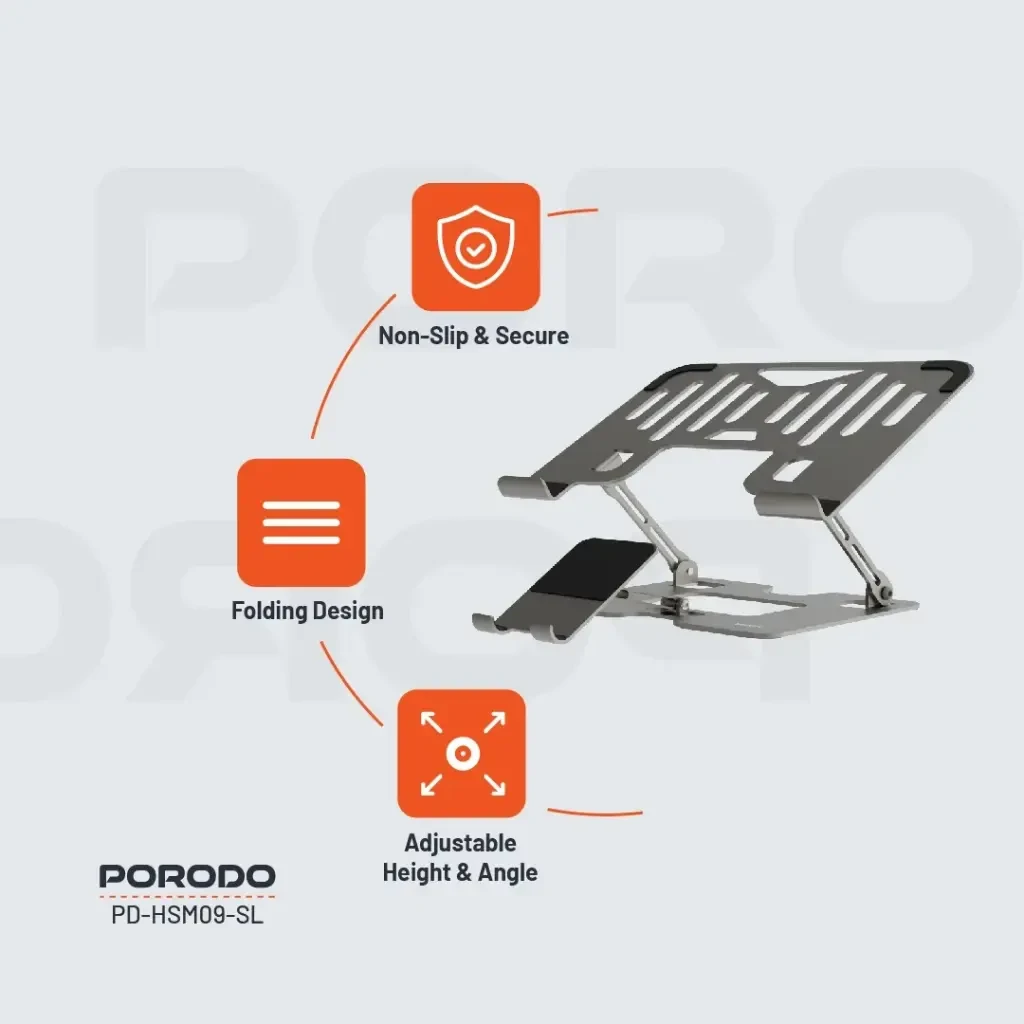 PORODO SMART FOLDING MULTI DEVICE STAND HS09 - 5