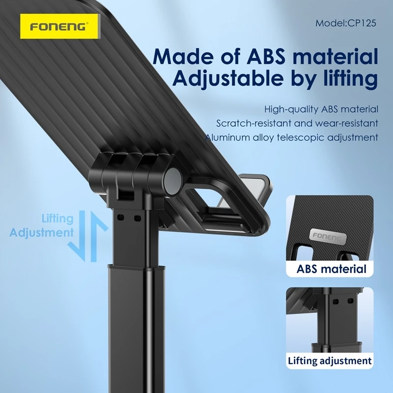 FONENG CP125 METAL SWIVEL DESKTOP STAND BLACK - 6