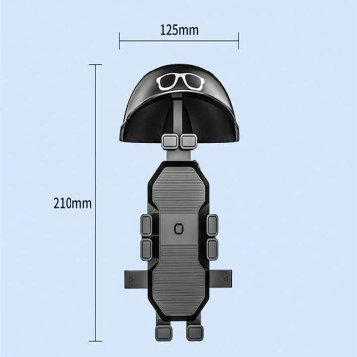 SHADE FROM THE SUN AND RAIN SMALL HELMET PHONE HOLDER - 8