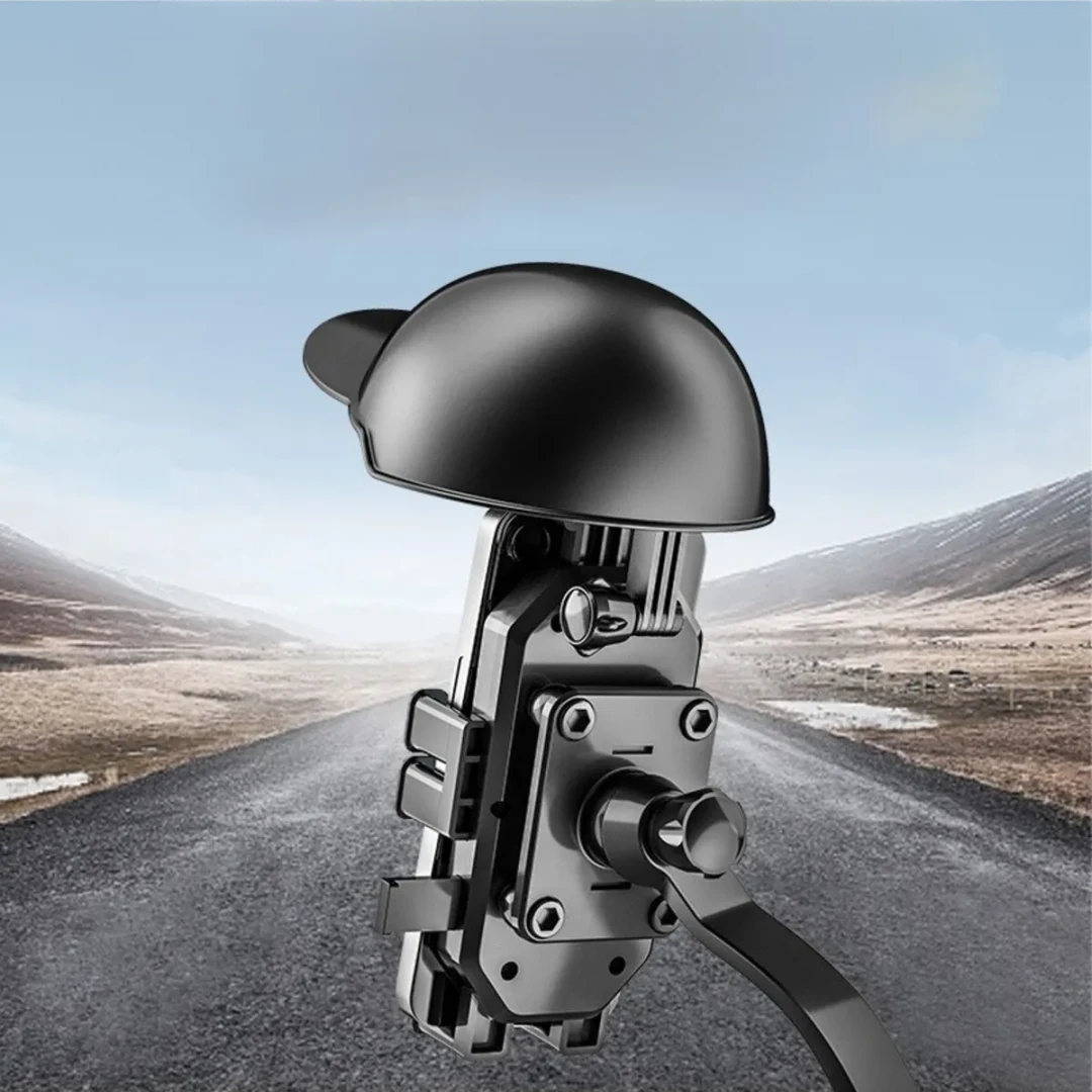 SHADE FROM THE SUN AND RAIN SMALL HELMET PHONE HOLDER - 7