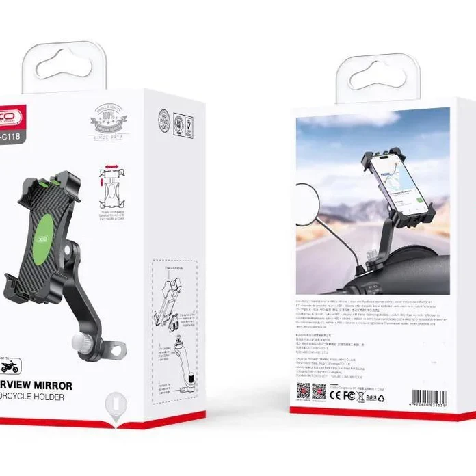 X0-C118 REAR VIEW MIRROR MOTORCYCLE HOLDER