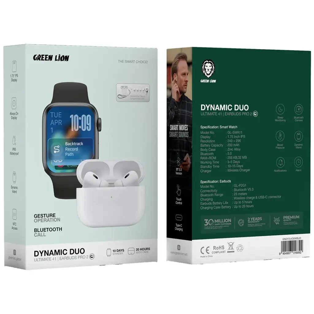 GREEN LION DYNAMIC DUO ULTIMATE 41 | EARBUDS PRO 2
