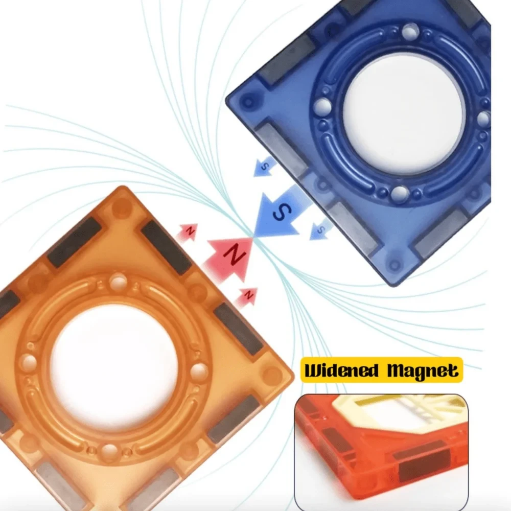 COLORFUL MAGNETIC SLIDEWAY BUILDING BLOCK 73 PCS - 3