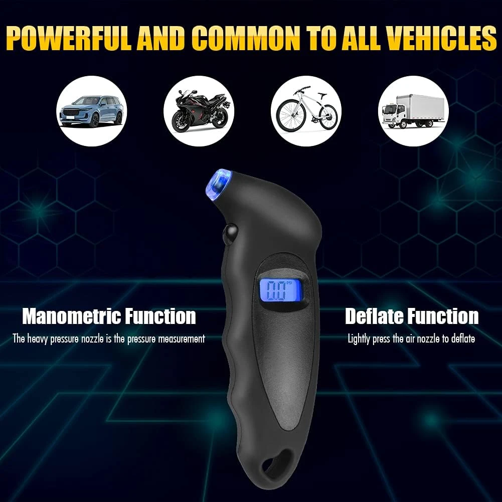 DIGITAL TIRE PRESSURE GAUGE - 6