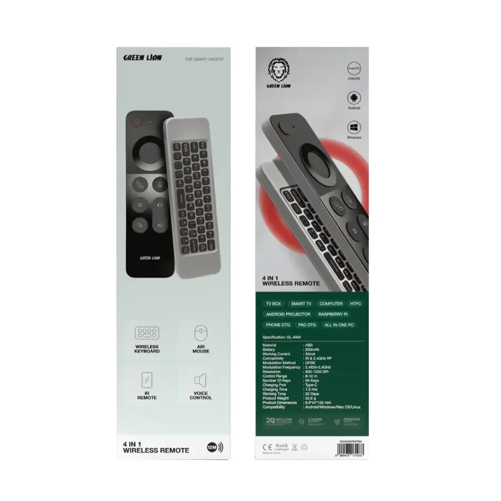 GREENLION WIRELESS REMOTE CONTROL 4 IN 1