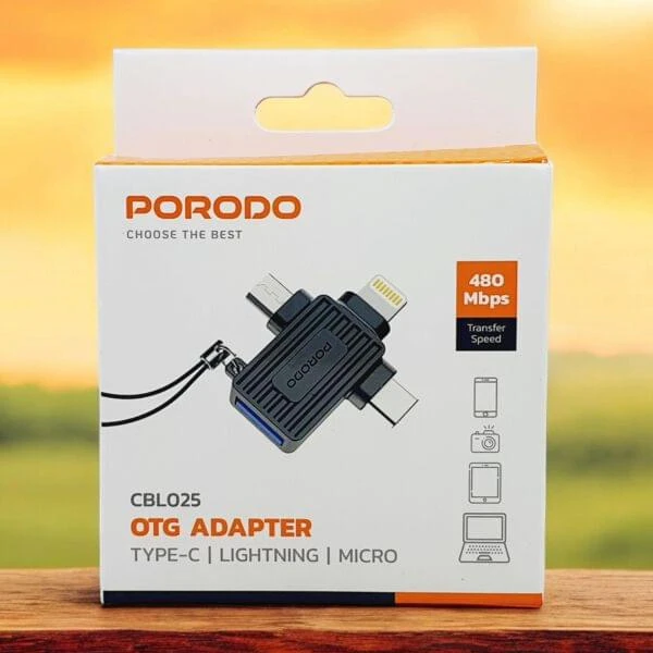 WA PORODO OTG ADAPTER TYPE C LIGHTNING MICRO
