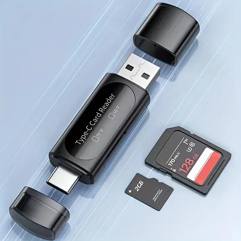 USB MICRO SD CARD READER 4 IN 1 TYPE C/USB A TO SD MICRO