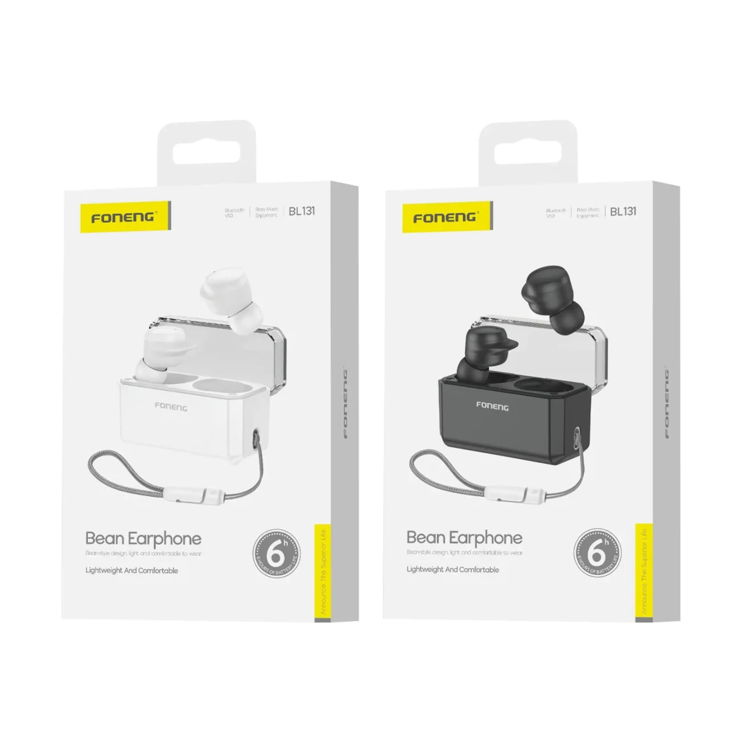 FONENG BL131 BEAN EARPHONE WHITE