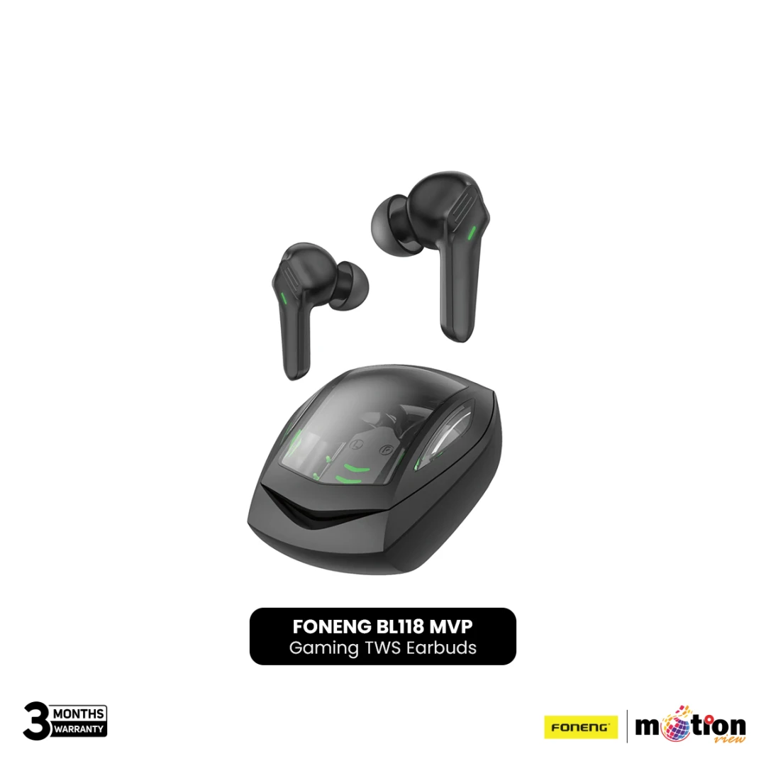 FONENG BL 118 GAMES WIRELESS EARPHONE BLACK - 2