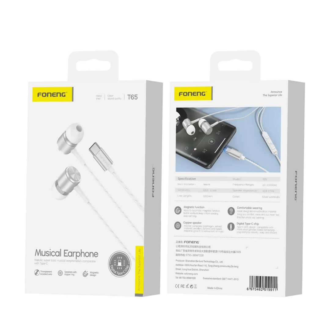 FONENG T65 MUSICAL EARPHONE SUPER BASS