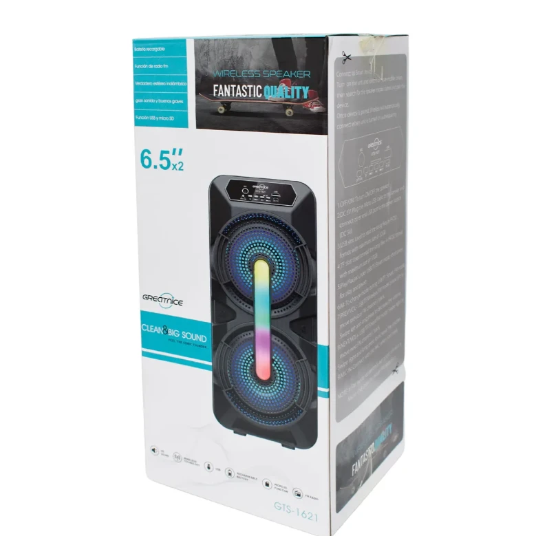 FANTASTIC  GTS1621 6.5" WIRELESS SPEAKER DOUBLE RGB