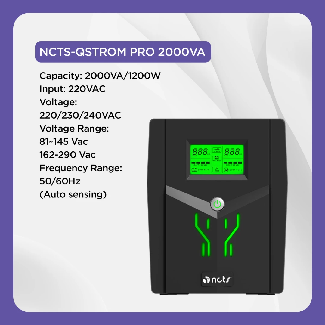 NCTS QSTROM PRO 2000VA (12000WATT)