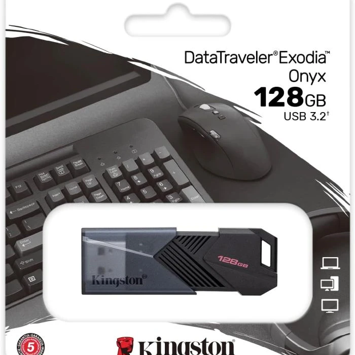 Kingston 128Gb DataTraveler Exodia Onyx USB 3.2 Gen 1 - Black