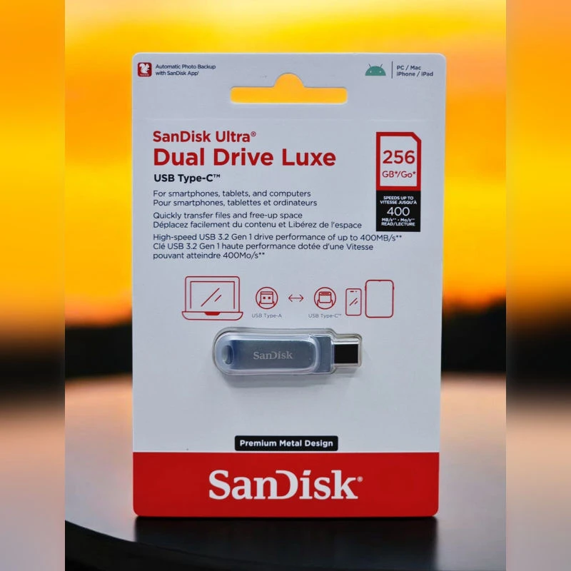 SANDISK ULTRA DUAL DRIVE LUXE USB TYPE C 128GB