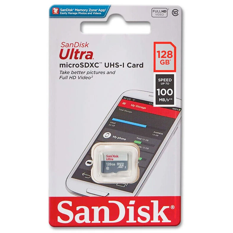 SANDISK ULTRA UHS MEMORY CARD 128GB