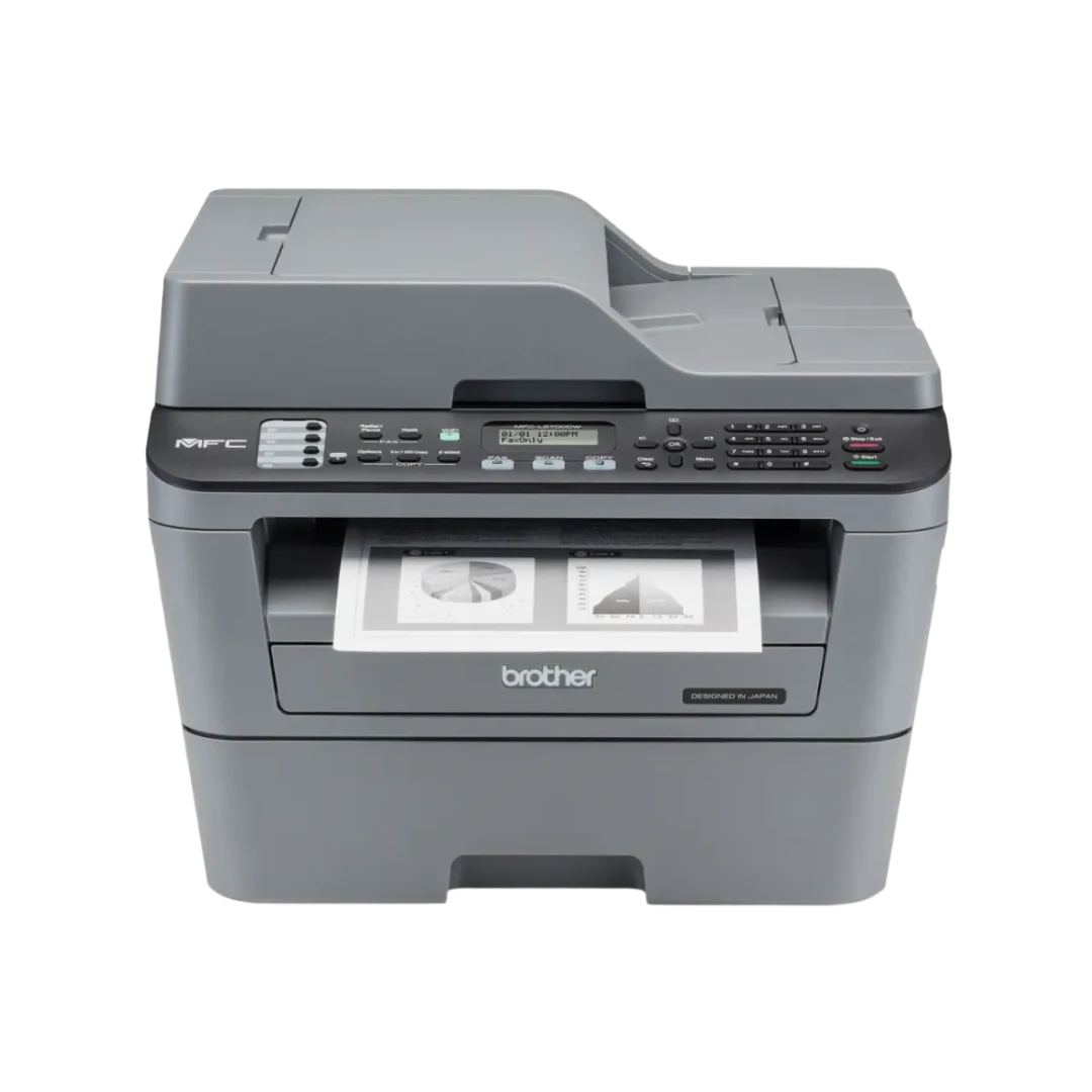 Brother (MFC-L2700DW) Monochrome Laser 4in1 Multifunction Printer- Print;Copy;Scan;Fax- Wifi - Black - 2