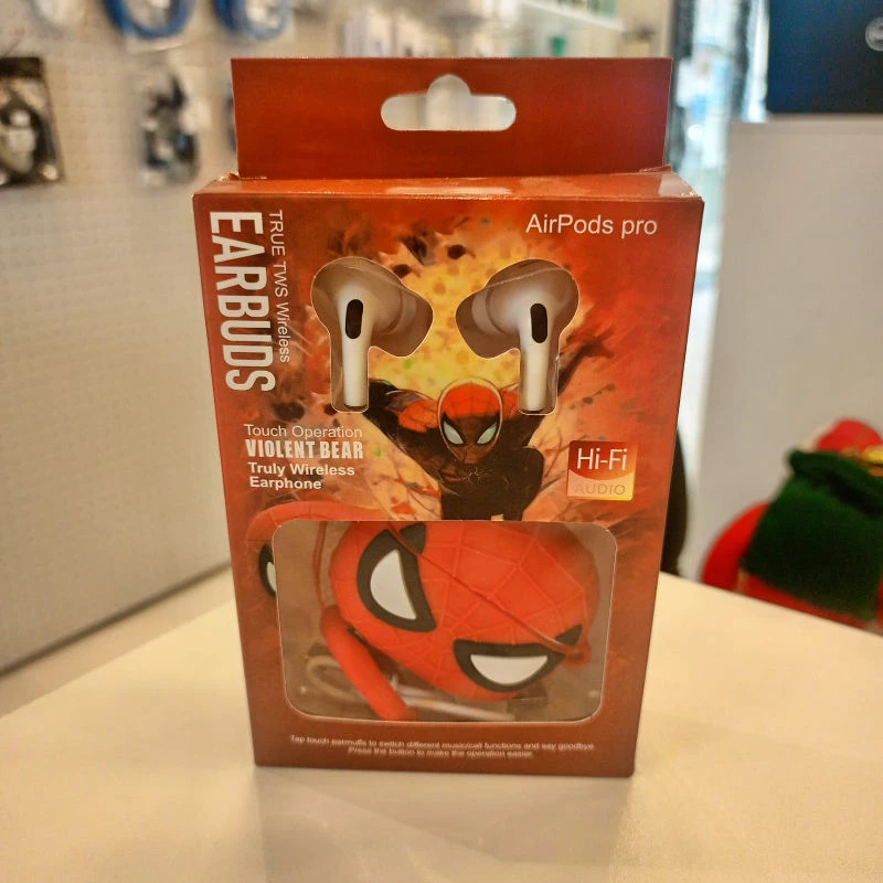 CARTOON AIRPODS PRO CHARACTER SPIDERMAN-RED