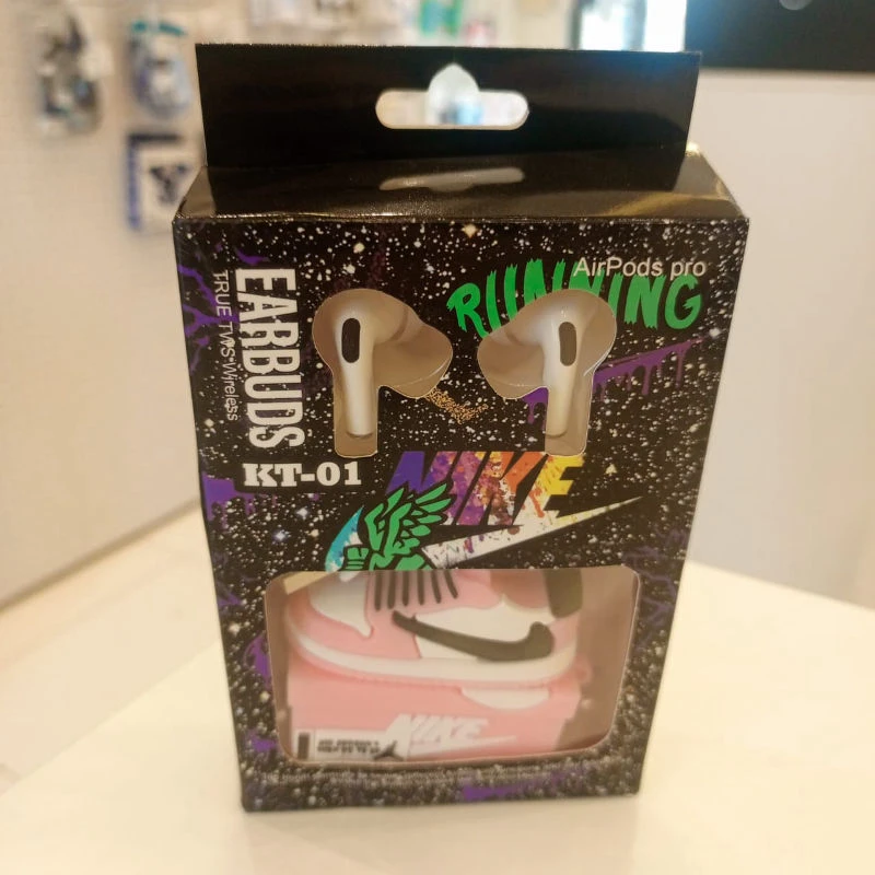 CARTOON AIRPODS PRO CHARACTER RUNNING NIKE-PINK
