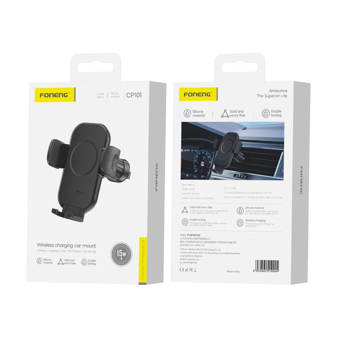 FONENG CP101 WIRELESS CHARGING CAR MOUNT