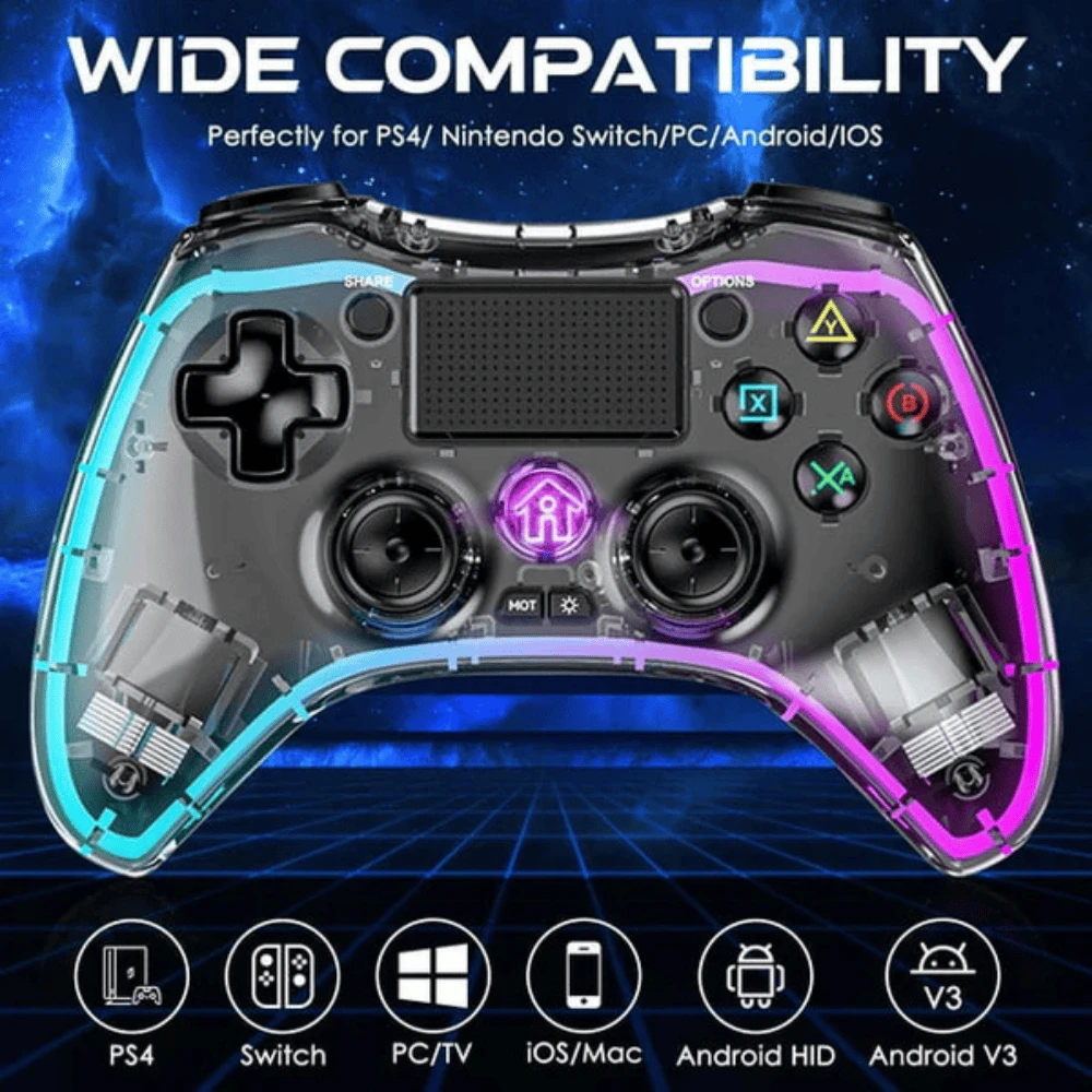 RGB Wireless Controller With Turbo Function And Back Buttons - Nintendo Switch - 2