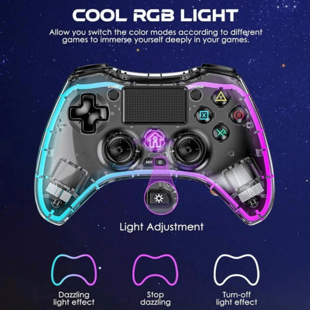RGB Wireless Controller With Turbo Function And Back Buttons - Nintendo Switch - 3