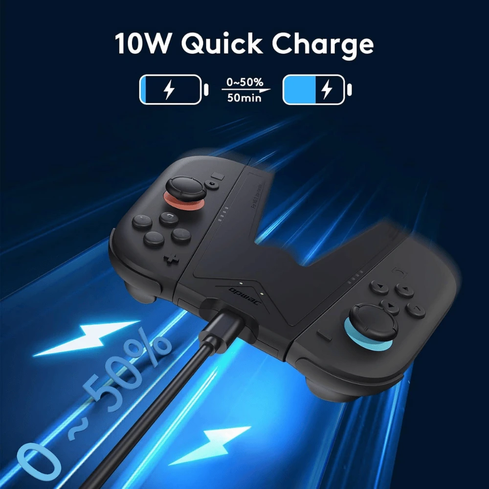 Magnetic JoyCon Charger Grip V-Shaped Black - Nintendo Switch 2 - 4