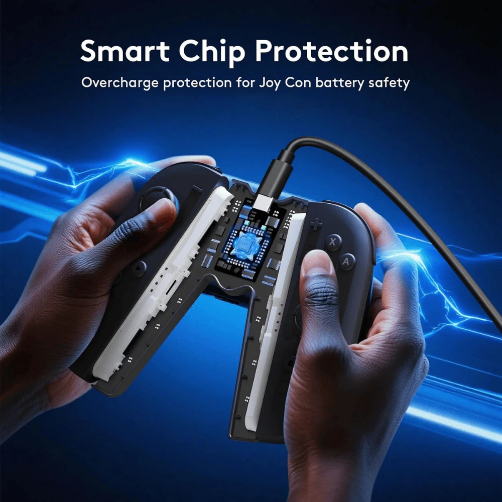 Magnetic JoyCon Charger Grip V-Shaped Black - Nintendo Switch 2 - 2