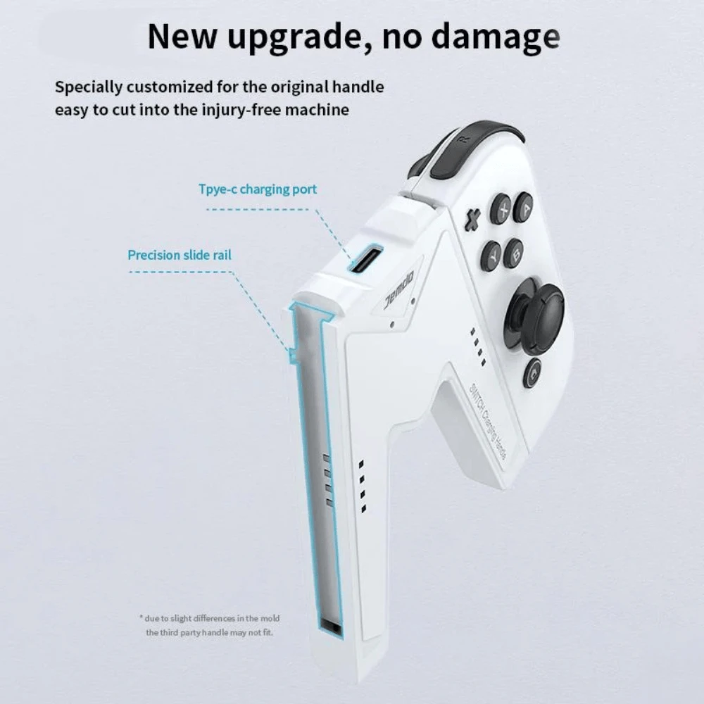 JoyCon Charging Grip V-Shaped Black - Nintendo Switch - 3