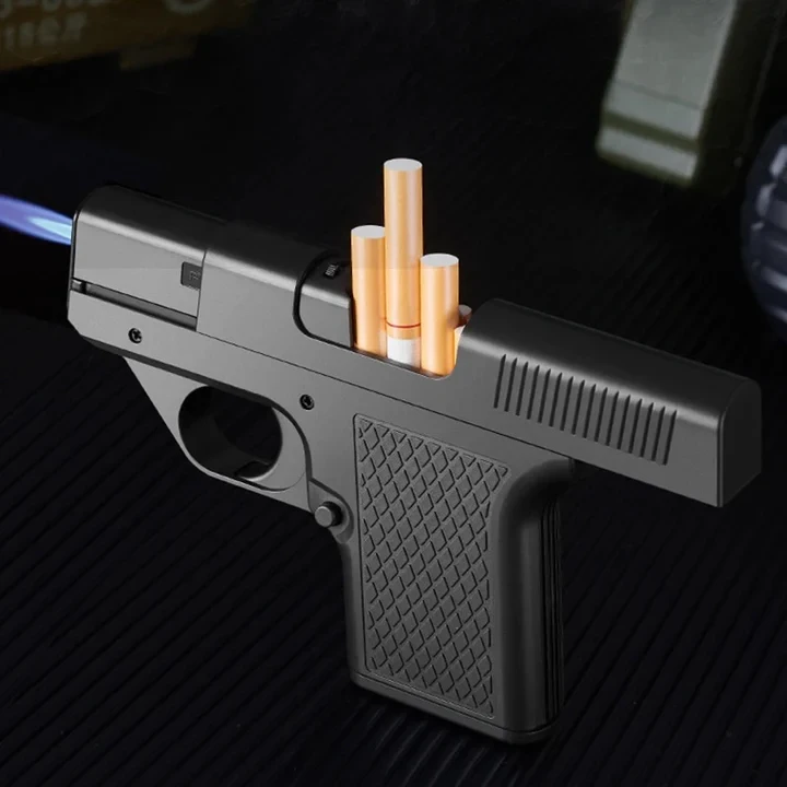 Pistol Lighter Torch Gas Gun Lighters Cigarette Case - 6