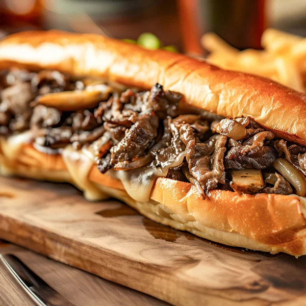 Philly Mushroom Cheese Steak