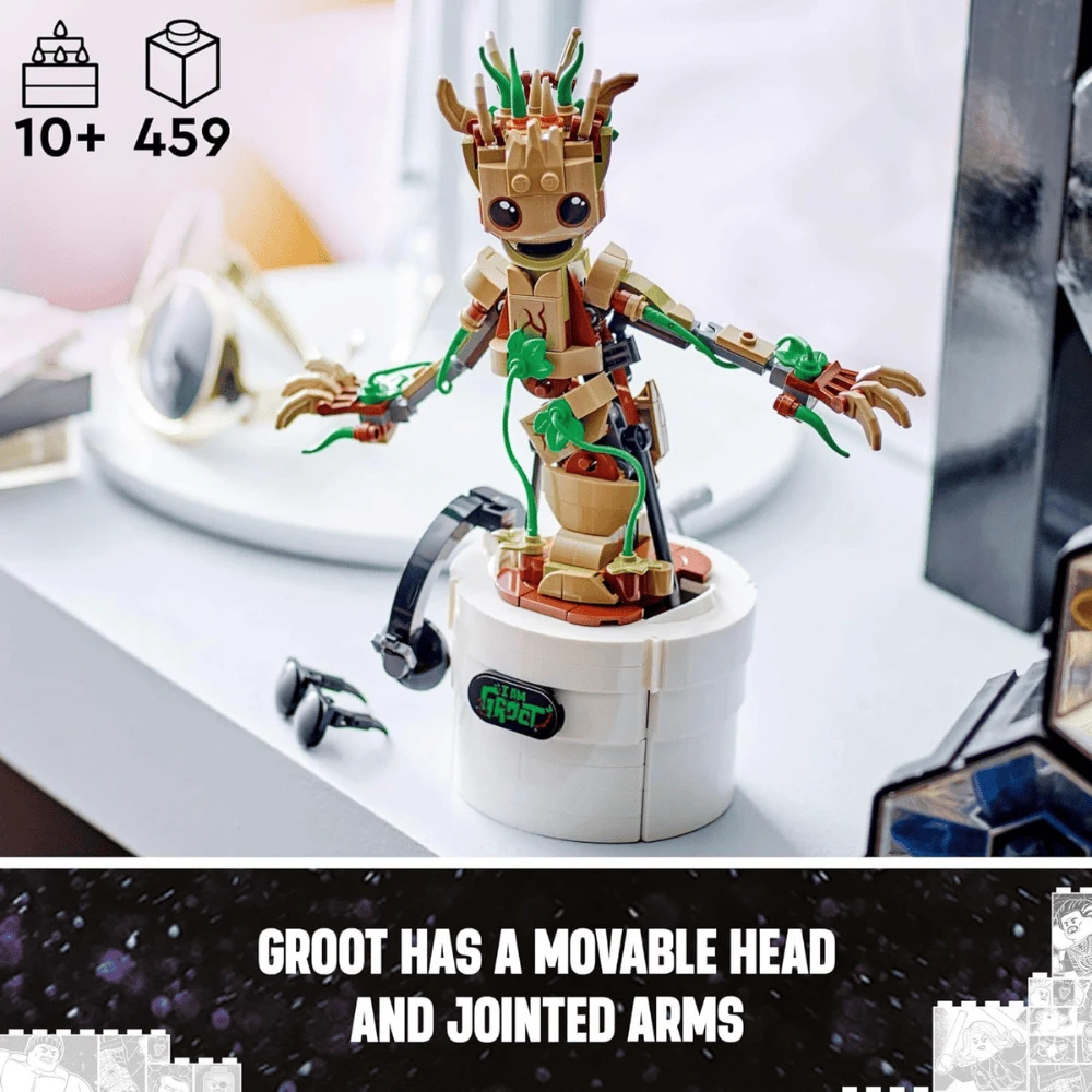 LEGO Marvel Dancing Groot: Guardians Of The Galaxy Building Toy Set (Open Box) - 4