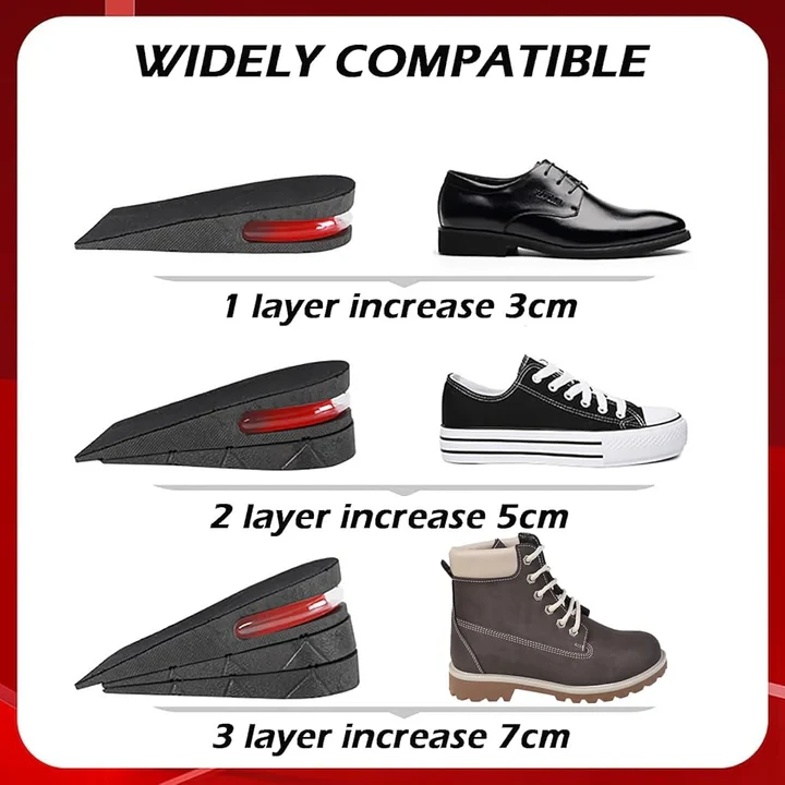 Foot Height Increase Insole With Air Cushion Adjustable Shoe - 16