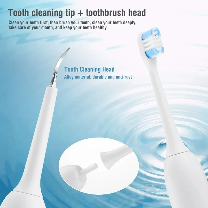Electric Teeth Cleaner 2 In 1 Electric Teeth With Toothbrush Head - 2