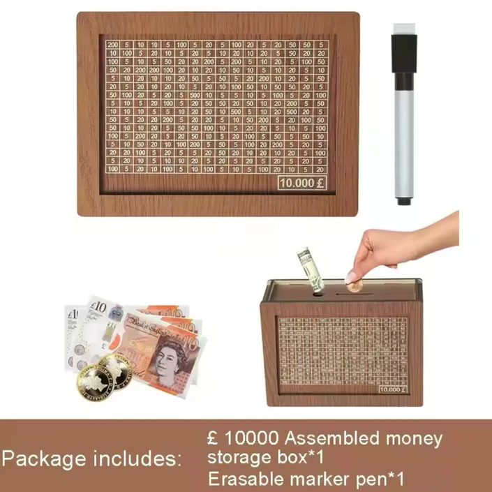 Wood Money Saving Box - 3